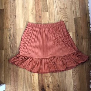 Orange Zara mini skirt